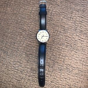 Timex Women’s Indiglo Watch Black Leather